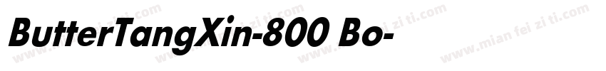 ButterTangXin-800 Bo字体转换